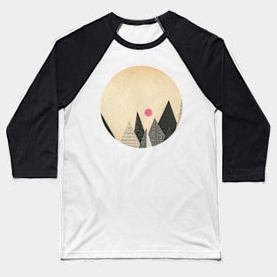 Paper Mountains 3 Baseball T-Shirt